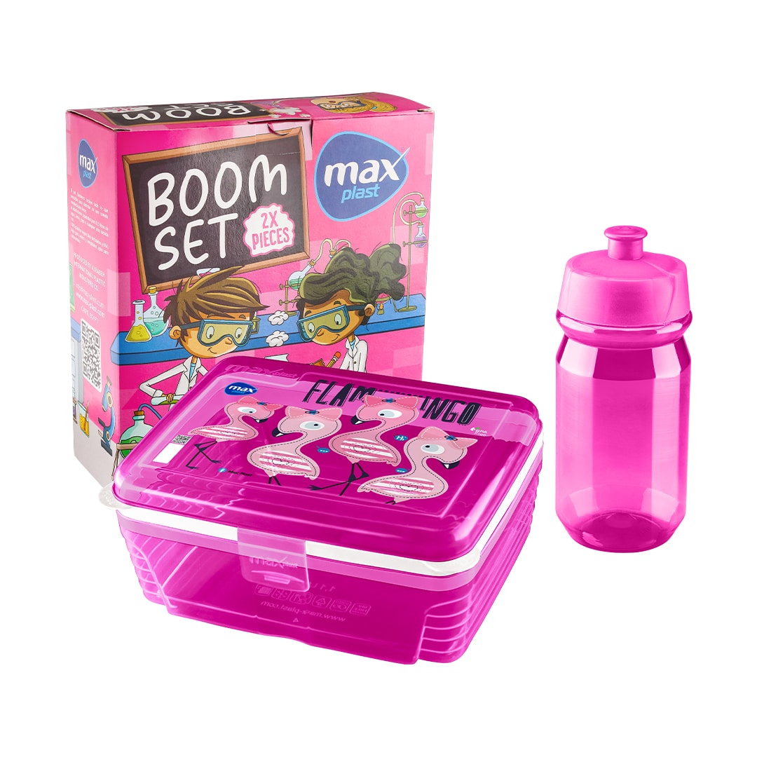 طقم بوم لانش بوكس+ زجاجة مياه - الصورة 5