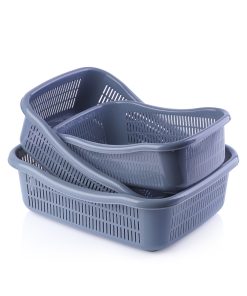 Alternative view of مصفاة مستطيلة (طقم من 3 قطع)