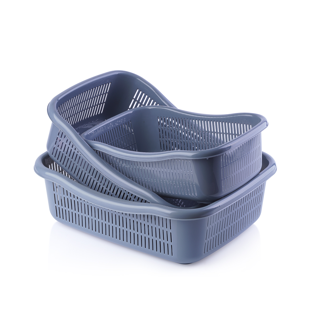 مصفاة مستطيلة (طقم من 3 قطع) - الصورة 2