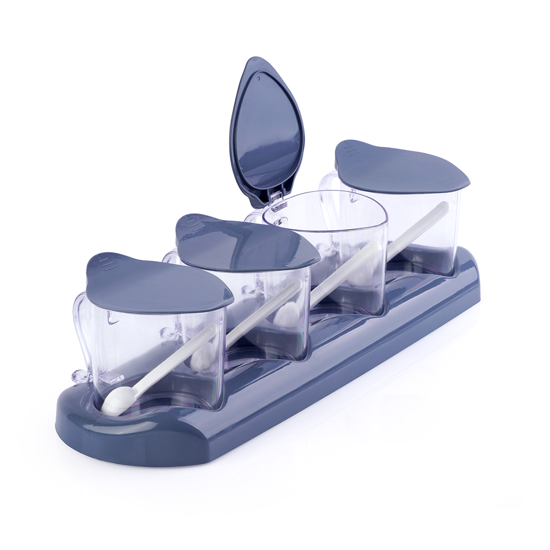 طقم بهارات مع حامل (مجموعة 4)