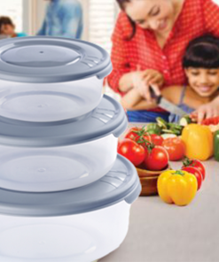 Alternative view of علبة تخزين طعام دائرية