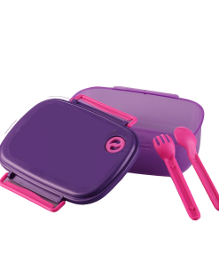 لانش بوكس مع شوكة وسكينة