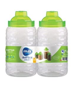 برطمان راتان 2 قطعة سعة 890 مل