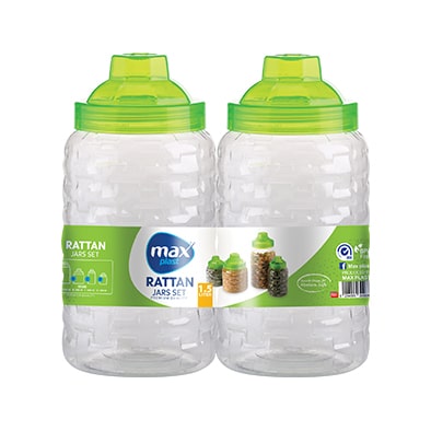 برطمان راتان 2 قطعه /1.5 لتر