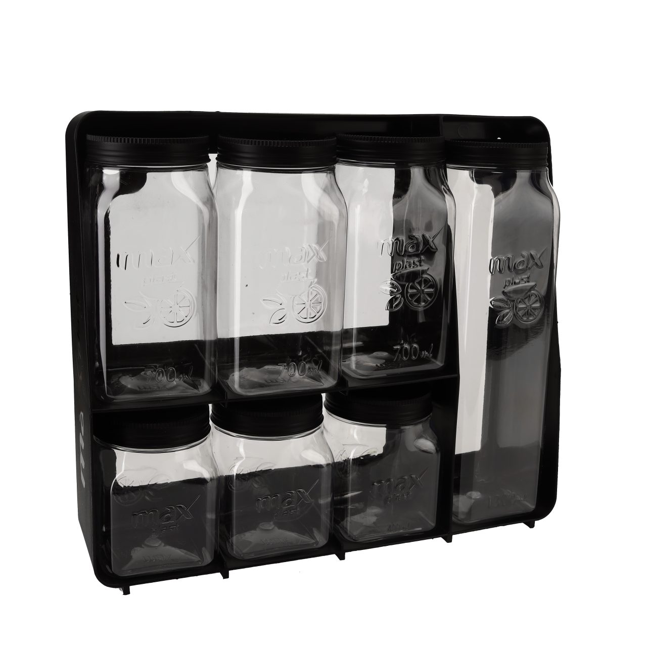 طقم برطمانات توابل مع حامل - الصورة 2