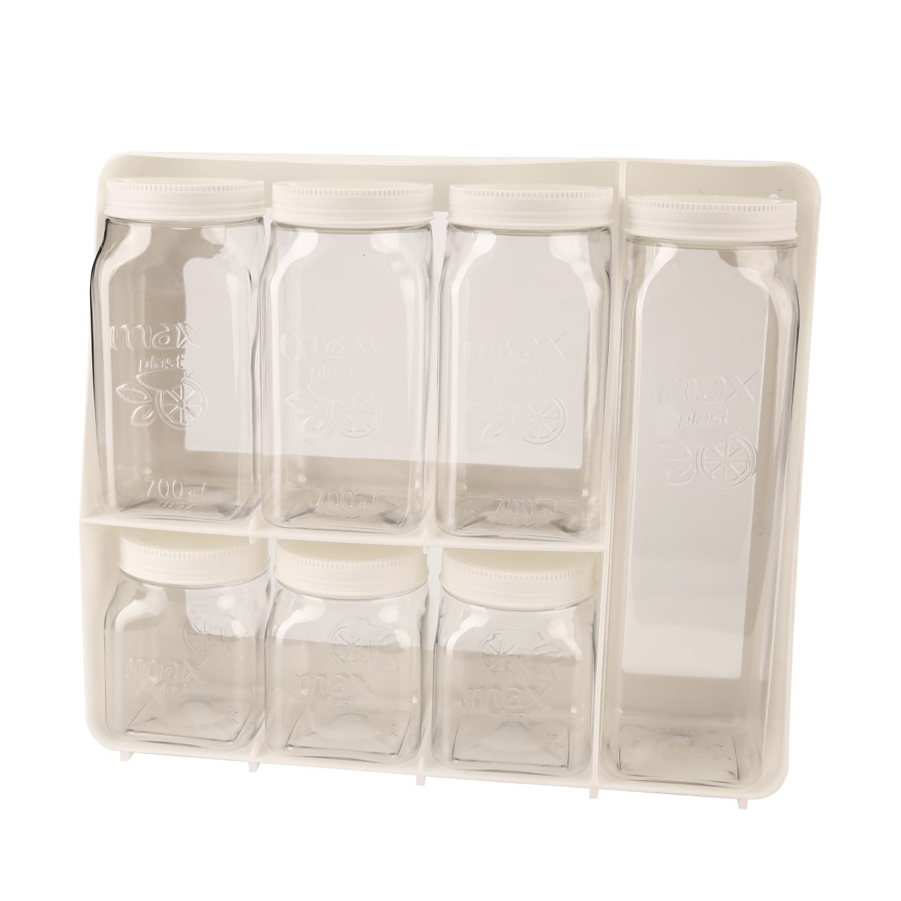 طقم برطمانات توابل مع حامل - الصورة 4