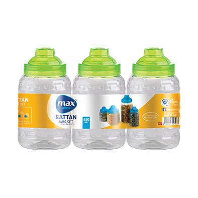 برطمان راتان 3 قطع سعة 540 مل