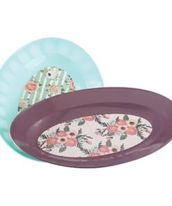 طبق زهرة بيضاوي (حجم 5)