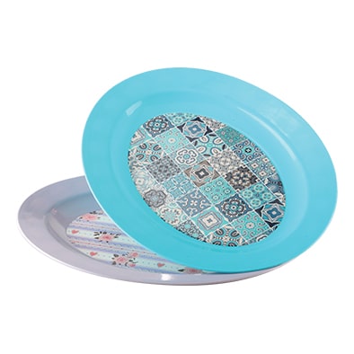 طبق بلاستيك مدور