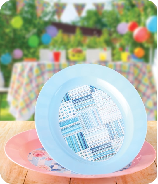 طبق بلاستيك مدور - الصورة 2